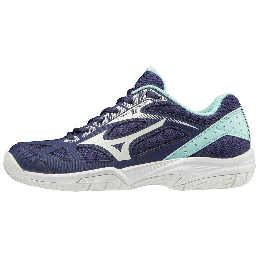 Mizuno Men's Volleyball Shoes CYCLONE SPEED 2 White/Blue - TROISBW-03